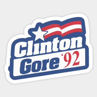 Clinton Gore 1992 Vintage Presidential Campaign Button Sticker